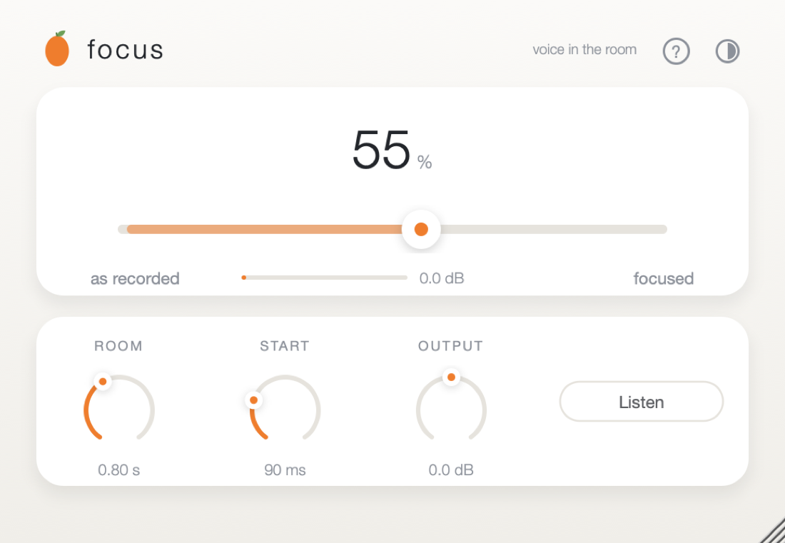 The focus window